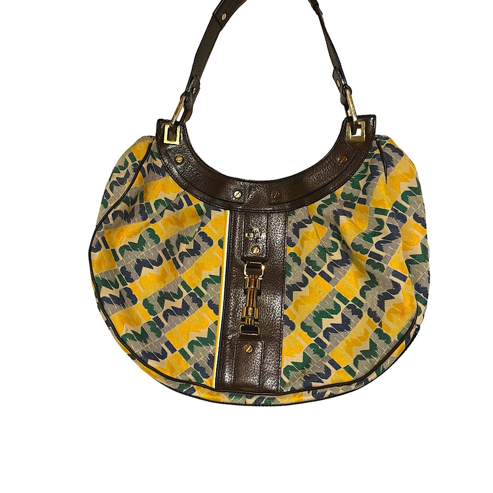 L.A.M.B. by Gwen Stefani Jen Purse yellow and blue